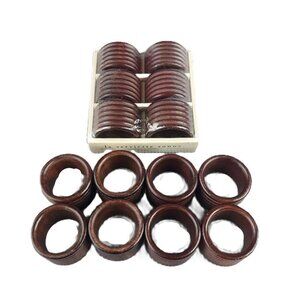 Pier 1 Wood Napkin Rings (14) New & Used